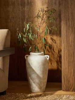 Next Natural Country Ceramic Lydford Extra Large Textured Flower Vase^ Vases