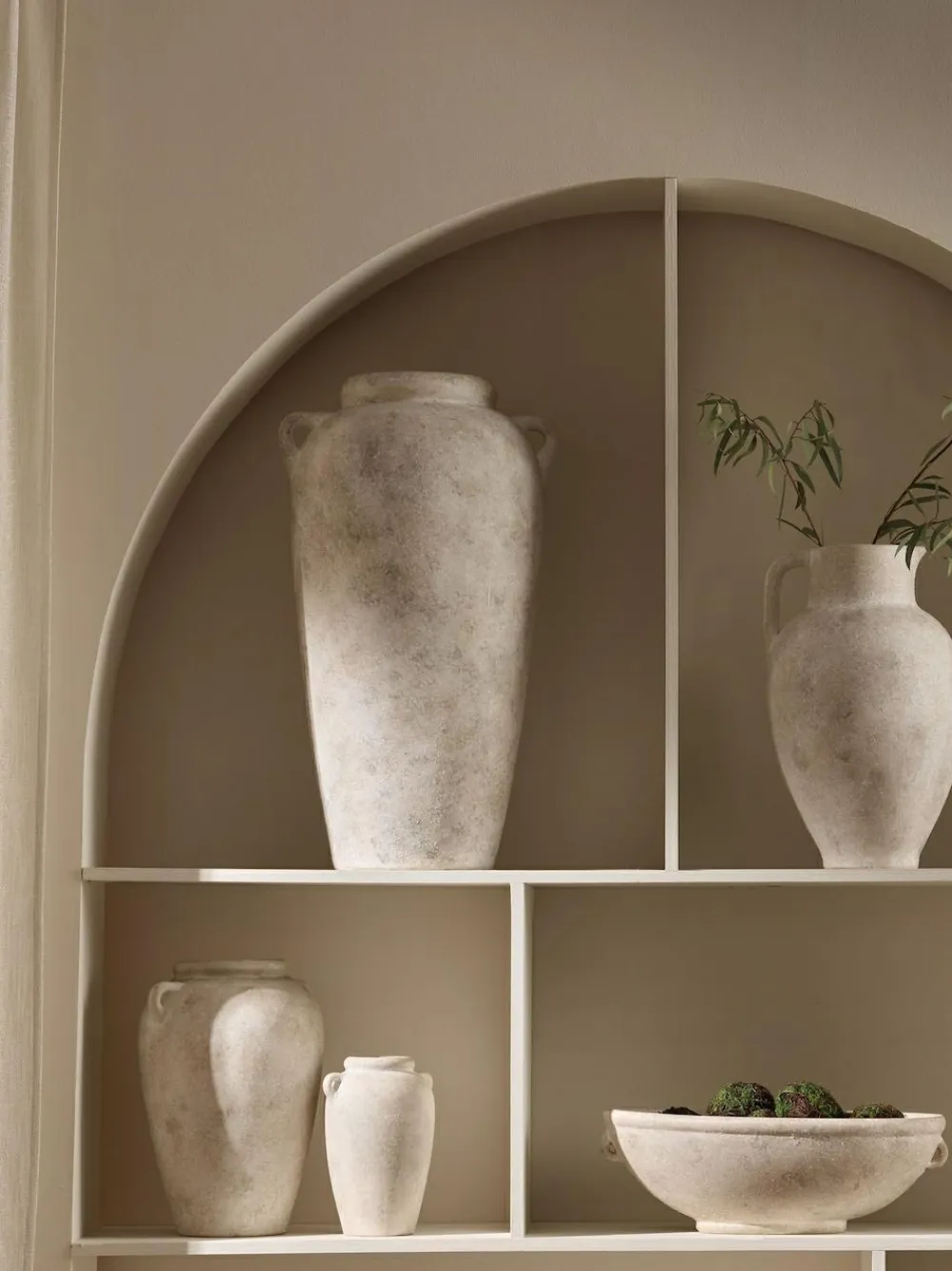 Next Natural Country Ceramic Lydford Extra Large Textured Flower Vase^ Vases