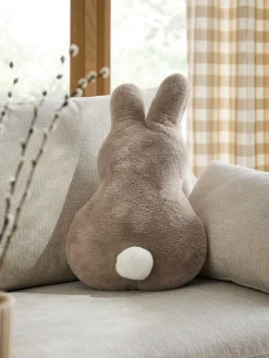 Discount Next Natural 3D Easter Bunny Faux Fur Cushion