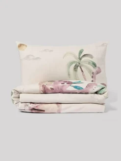 Next Natural Dinosaurs 100% Cotton Textured Printed Duvet Cover and Pillowcase Set^ Childrens Bedding