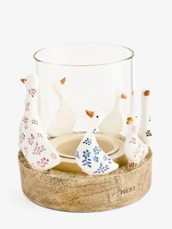 Next Natural Ditsy Duck Hurricane^ Candle Holders & Lanterns