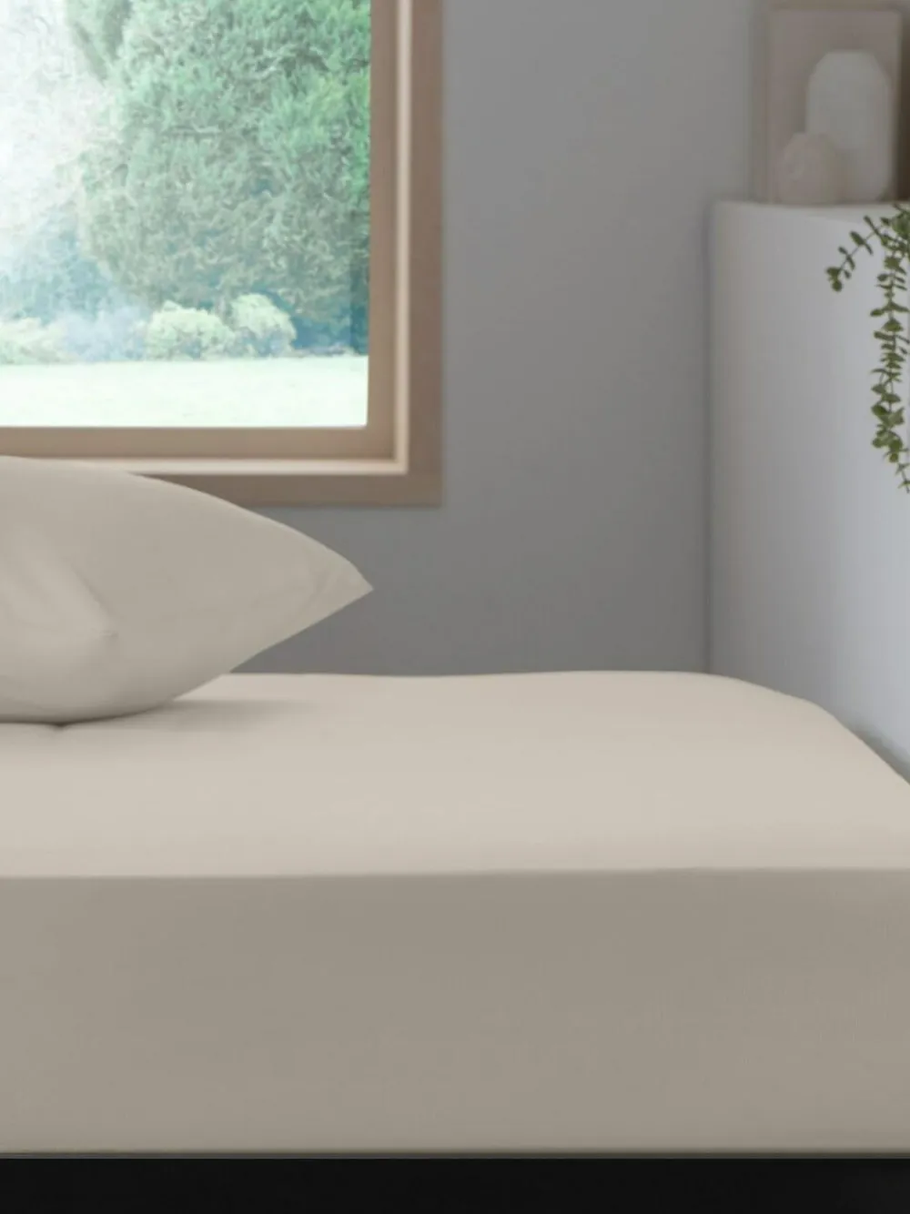 Next Natural Easy Care Polycotton Fitted Sheet^ Bedsheets & Pillow Cases