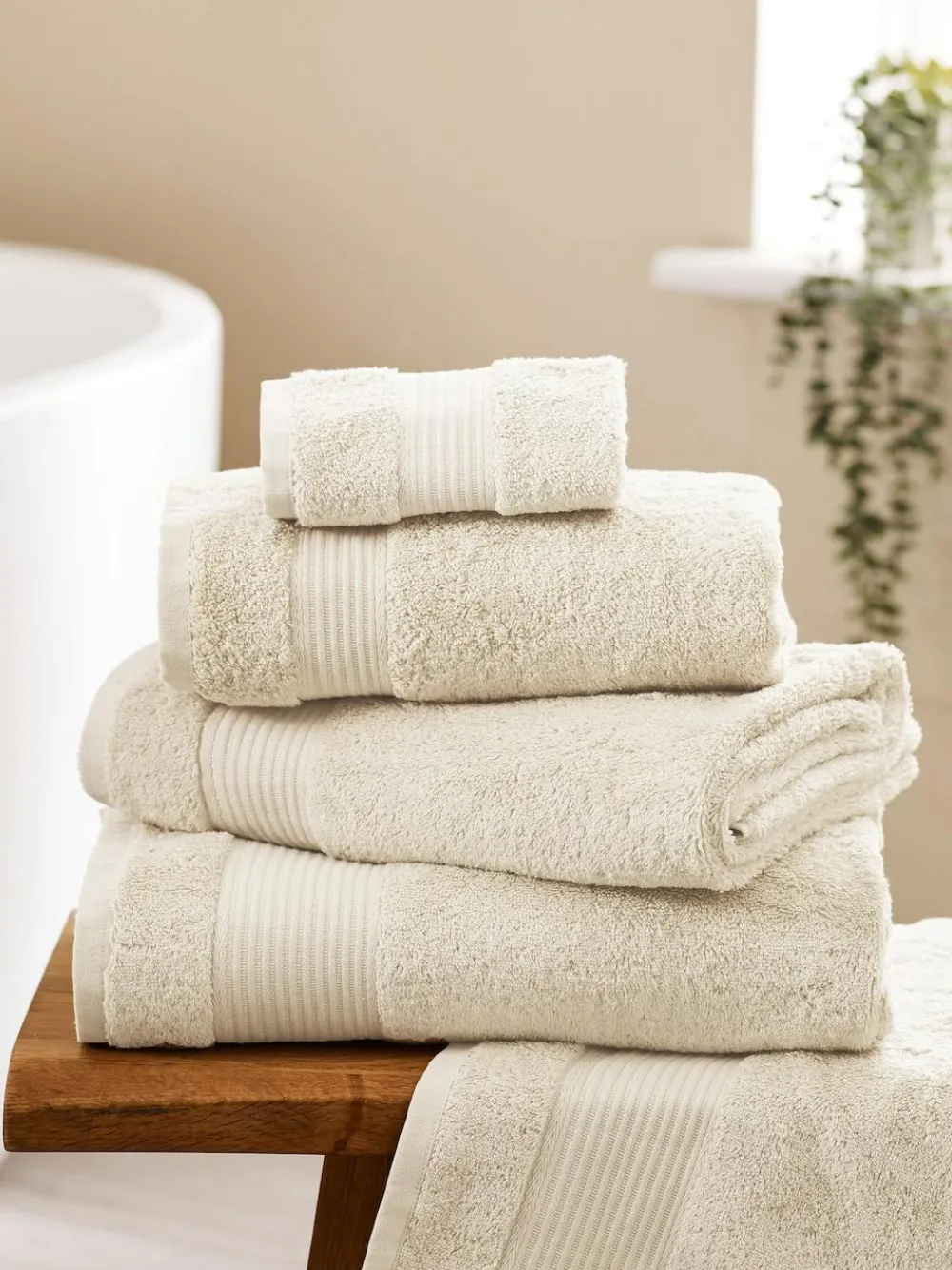 Next Natural Ecru Egyptian Cotton Towel^ Towels & Bathmats