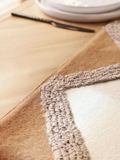 Sale Next Natural Farah Tufted Kitchen Table Runner