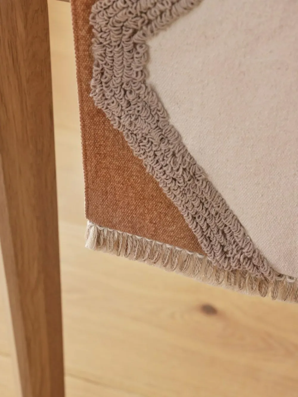 Sale Next Natural Farah Tufted Kitchen Table Runner