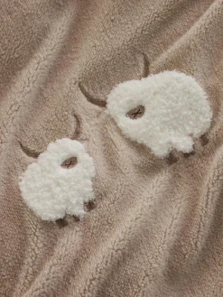 Next Natural Fleece Tufted Hamish Duvet Cover and Pillowcase Set^ Bedsets & Duvet Covers