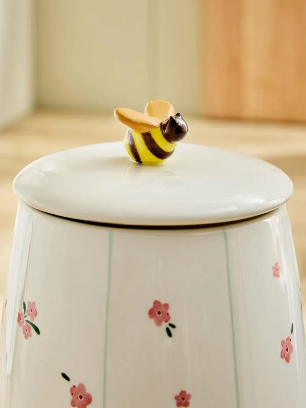 Next Natural Floral Ceramic Biscuit Jar^ Storage & Organisation