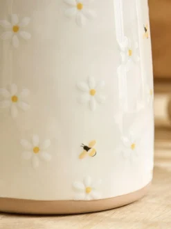 Next Natural Floral Ceramic Utensil Pot^ Storage & Organisation