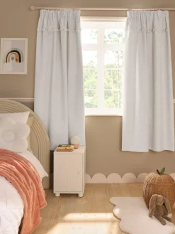 Next Natural Frill Pencil Pleat Blackout Curtains^ Curtains & Blinds