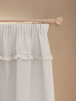 Next Natural Frill Pencil Pleat Blackout Curtains^ Curtains & Blinds