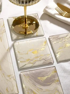 Next Galaxy Glass Coasters Set of 4^ Table Linen, Placemats & Coasters