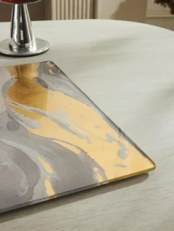 Next Natural Galaxy Glass Table Centrepiece^ Table Linen, Placemats & Coasters