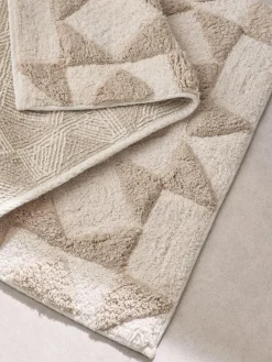 Best Next Natural Geo 100% Cotton Bath Mat