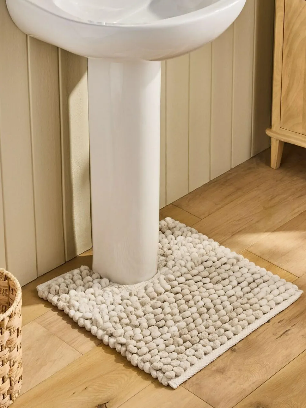 Next Natural Giant Bobble Pedestal Mat^ Towels & Bathmats