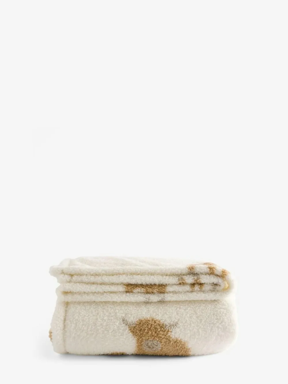 Clearance Next Natural Hamish Fleece Throw