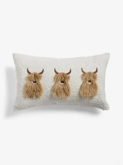 Next Natural Hamish The Highland Cow Trio 50 x 30cm Cushion^ Cushions & Throws