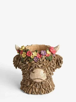 Next Natural Hamish the Highland Cow Floral Vase^ Vases