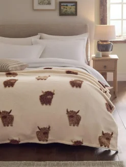 Next Natural Hamish The Highland Cow Borg Throw^ Cushions & Throws