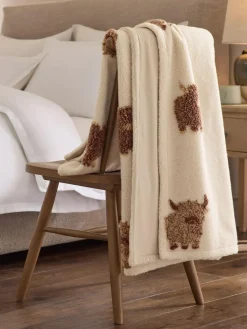 Next Natural Hamish The Highland Cow Borg Throw^ Cushions & Throws