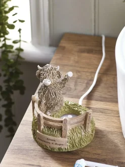 Next Natural Hamish The Highland Cow Electric Toothbrush Holder^ Bathroom Accessories