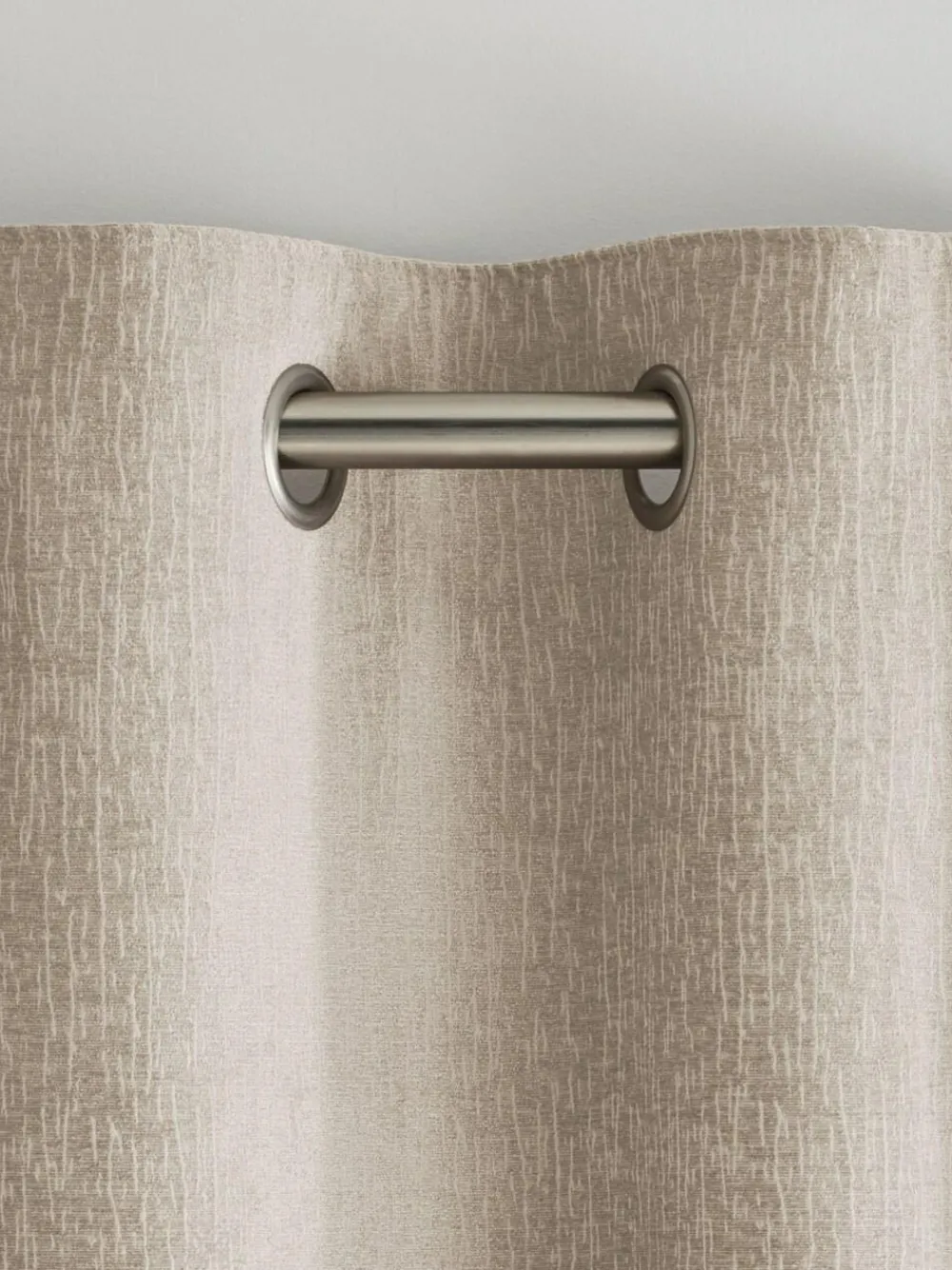 Online Next Natural Heavyweight Chenille Eyelet Super Thermal Curtains