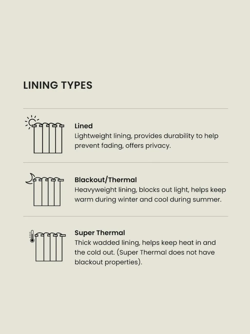 Best Next Natural Heavyweight Chenille Pencil Pleat Super Thermal Curtains