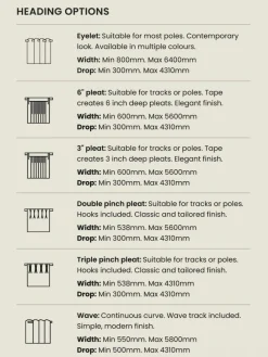 Next Natural Heavyweight Chenille Eyelet Blackout/Thermal Curtains^ Curtains & Blinds