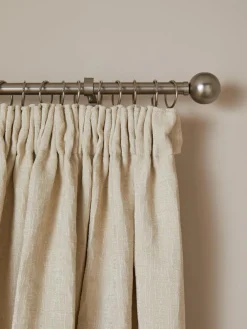 Discount Next Heavyweight Chenille Pencil Pleat Blackout/Thermal Curtains Natural Light