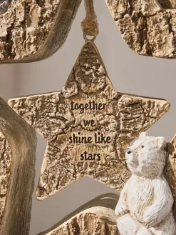 Next Natural Medium Bertie The Bear Shining Star Ornament^ Ornaments