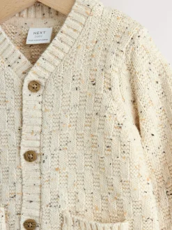Next Natural Milk Club Embroidered Baby Cardigan^BOY Unisex|Knitwear