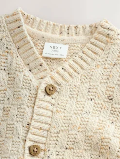 Next Natural Milk Club Embroidered Baby Cardigan^BOY Unisex|Knitwear