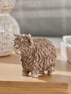 Next Natural Mini Hamish The Highland Cow Ornament^ Ornaments