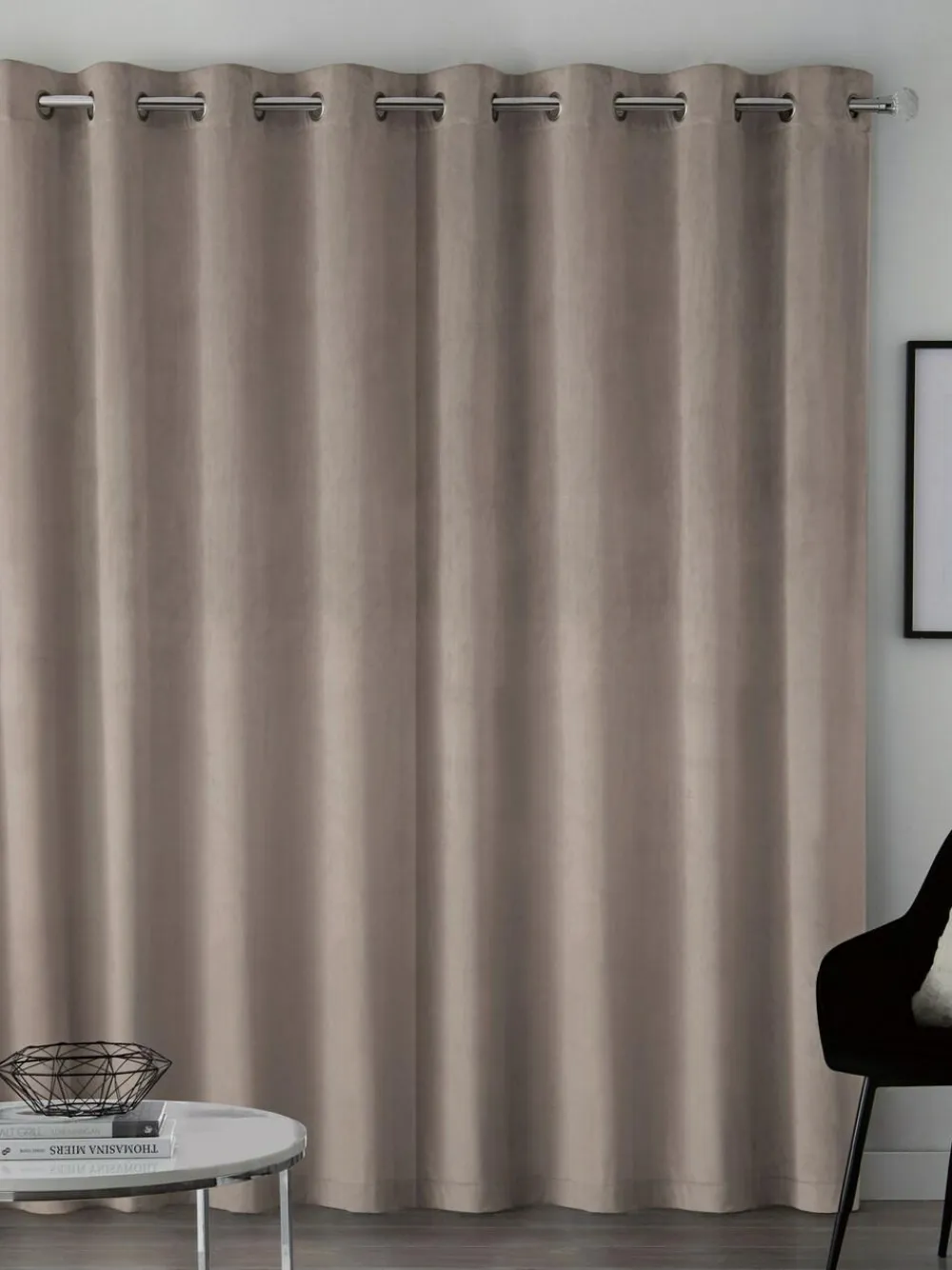 Hot Next Natural Mink Matte Velvet Blackout/Thermal Curtains