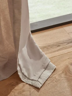Next Natural N. Premium Collection 100% Linen Pencil Pleat Lined Curtains^ Curtains & Blinds