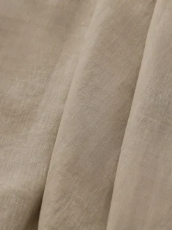 Hot Next Natural N. Premium Collection 100% Linen Hidden Tab Top Lined Curtains