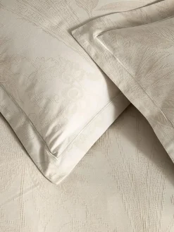 Next Natural Palm Tree 100% Cotton Jacquard Duvet Cover and Pillowcase Set^ Bedsets & Duvet Covers