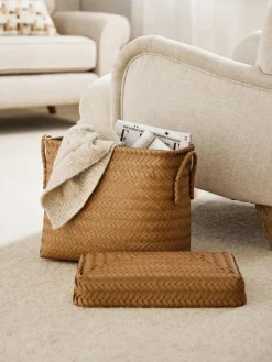 Next Plastic Wicker Storage Basket^ Storage & Organisation