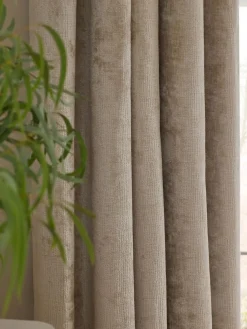 Next Plush Chenille Super Thermal Eyelet Curtains^ Curtains & Blinds