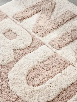 Online Next Natural Slogan Nice Bum 100% Cotton Bath Mat