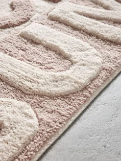 Next Natural Slogan Nice Bum 100% Cotton Runner Bath Mat^ Towels & Bathmats