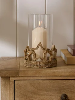 Sale Next Natural Star Candle Holder Hurricane