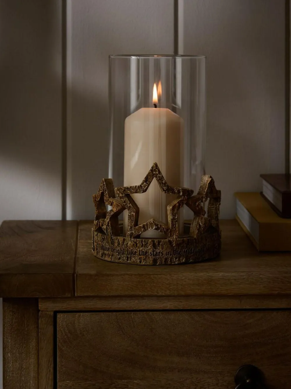 Sale Next Natural Star Candle Holder Hurricane