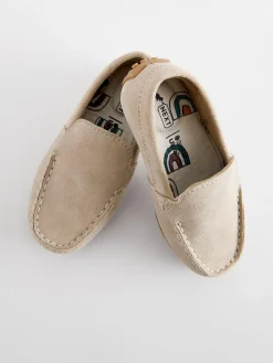 Next Standard Fit (F) Suede Slip-Ons Loafer Shoes^BOY Shoes|Occasionwear