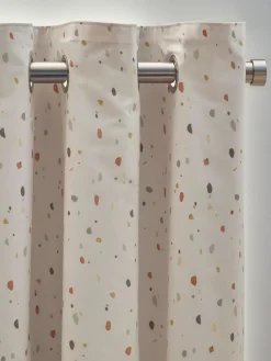 Next Natural Terrazzo Eyelet Blackout Curtains^ Curtains & Blinds