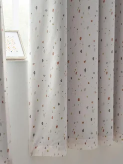 Next Natural Terrazzo Eyelet Blackout Curtains^ Curtains & Blinds