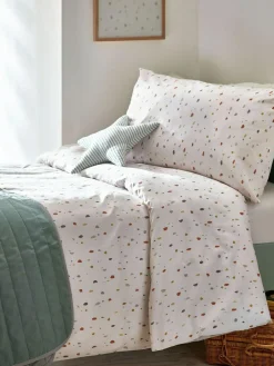 Next Natural Terrazzo Print Duvet Cover and Pillowcase Set^ Childrens Bedding