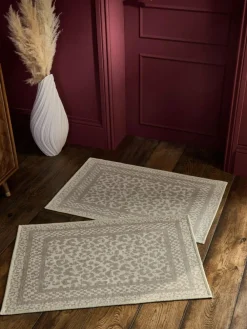 Next Natural Washable Leopard Print Doormat^ Rugs & Runners