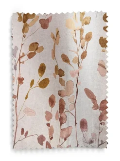 Next Honesty Leaf Floral Print Blackout/Thermal Pencil Pleat Curtains^ Curtains & Blinds