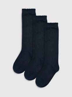 Next 3 Pack Cotton Rich Knee High Schools Socks^ Socks & Tights|Socks & Tights