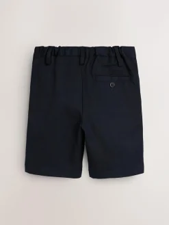 New Next 2 Pack Flat Front School Shorts (3-14yrs) Navy